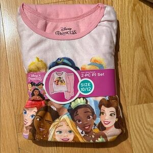 Disney Princess Pink and White Pajama Set
